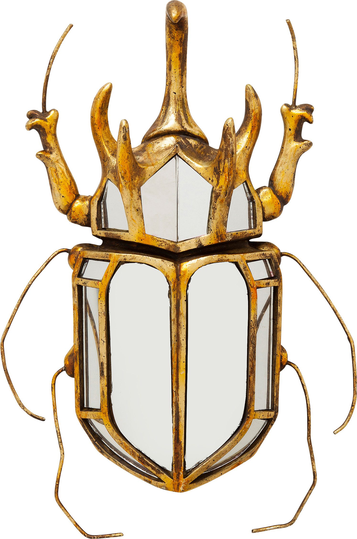 Kare Design Wanddekoobjekt Wandschmuck Beetle Mirror 25x39cm