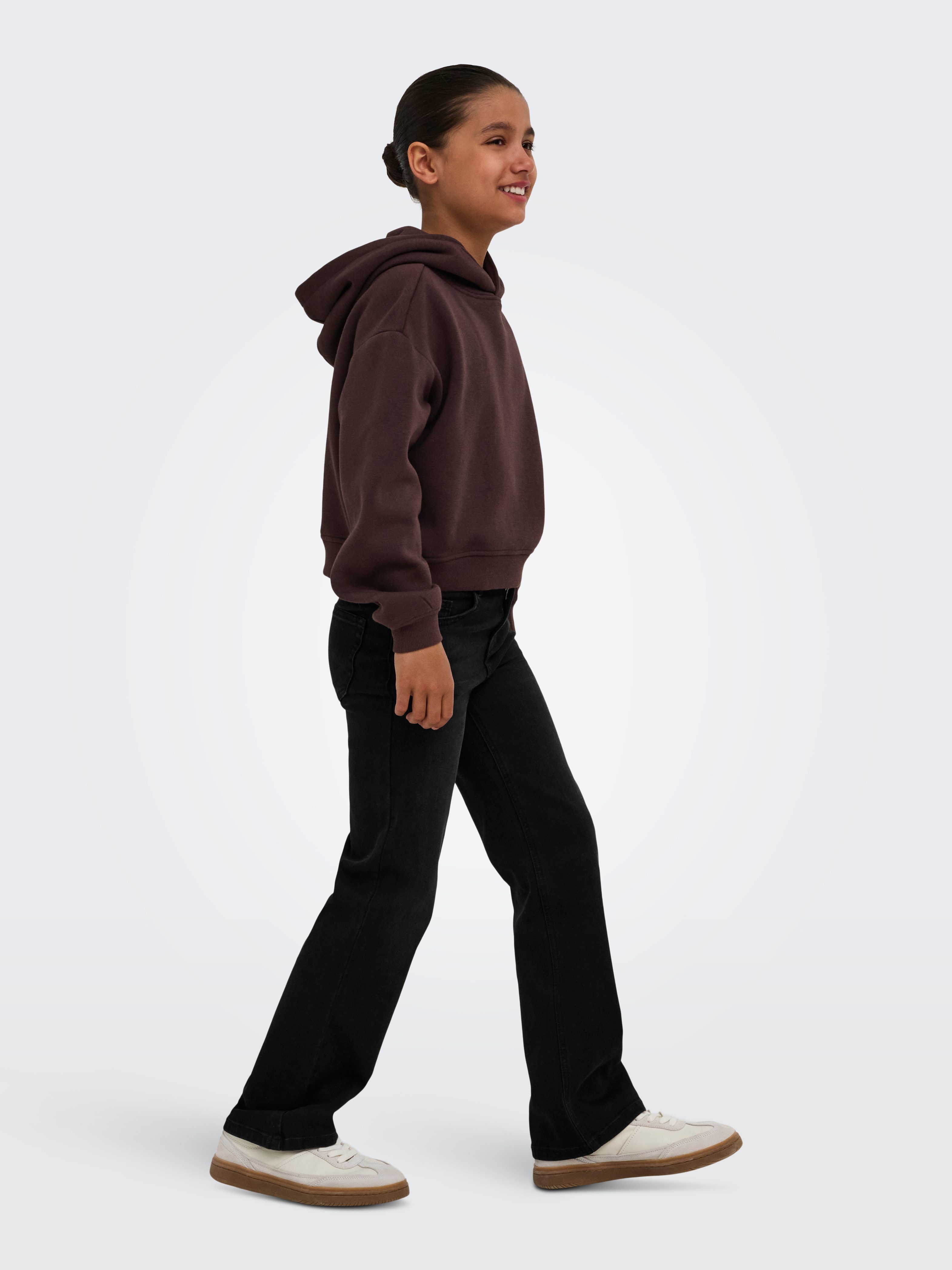 KIDS ONLY High-waist-Jeans KOGJUICY-WAUW HW WIDE DNM GUA006 NOOS Materialmix, high waist, wide fit