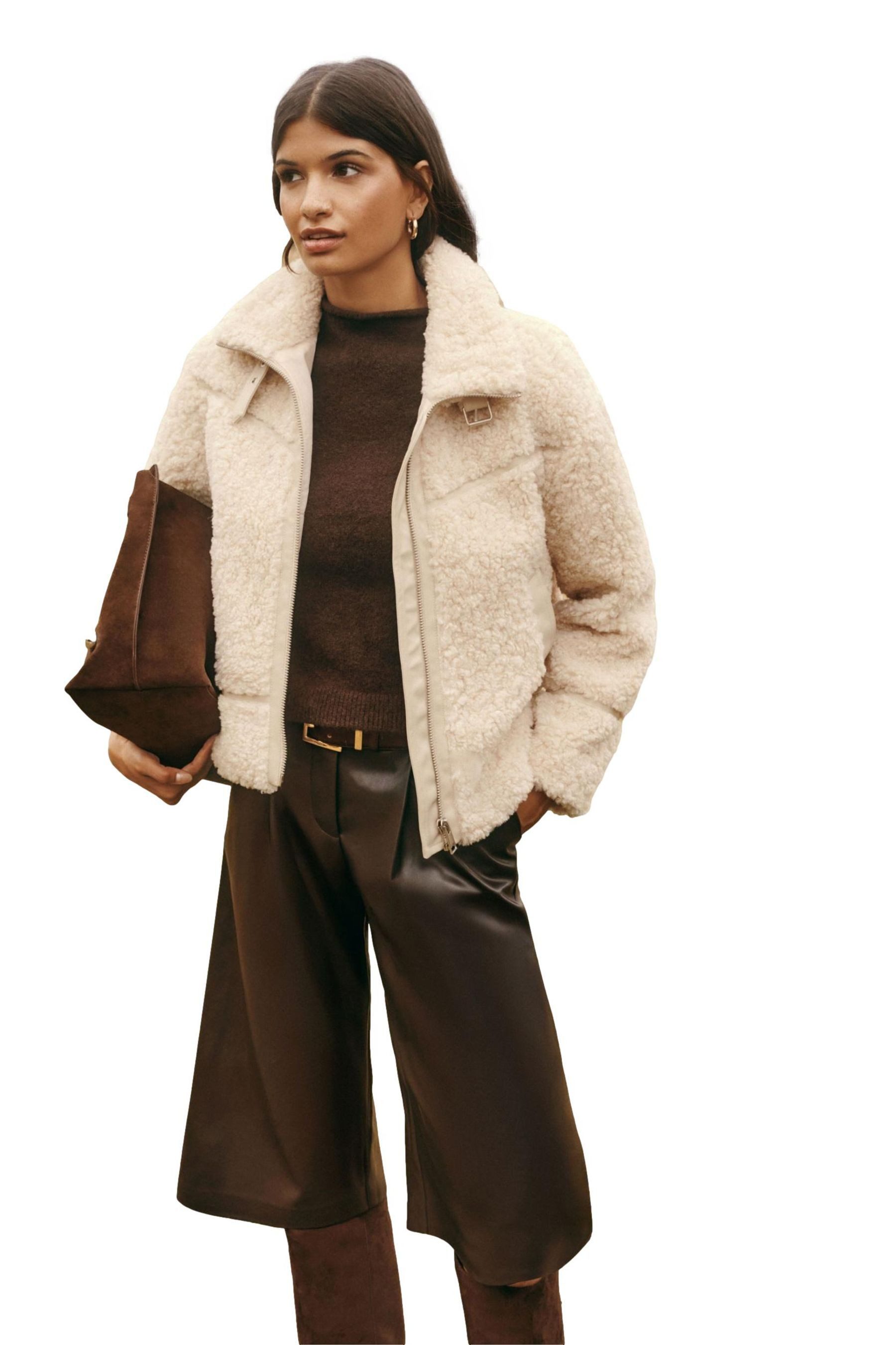 Friends Like These Fleecejacke Friends Like These Teddyfell-Jacke mit RV (1-St)