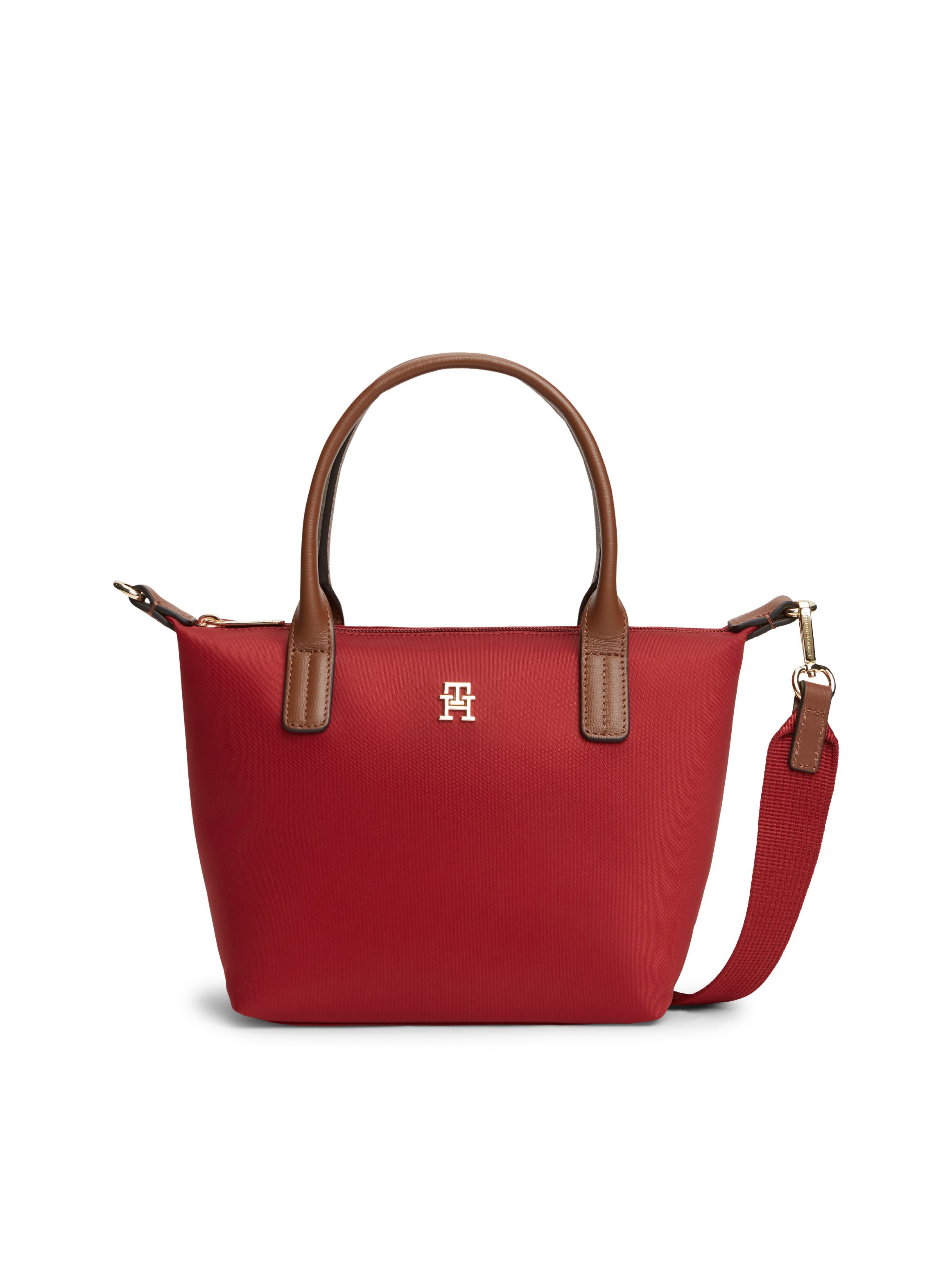 Tommy Hilfiger Tragetasche POPETTE MINI TOTE, Damen Umhängetasche, Minibag mit abnehmbarem Umhängeriemen