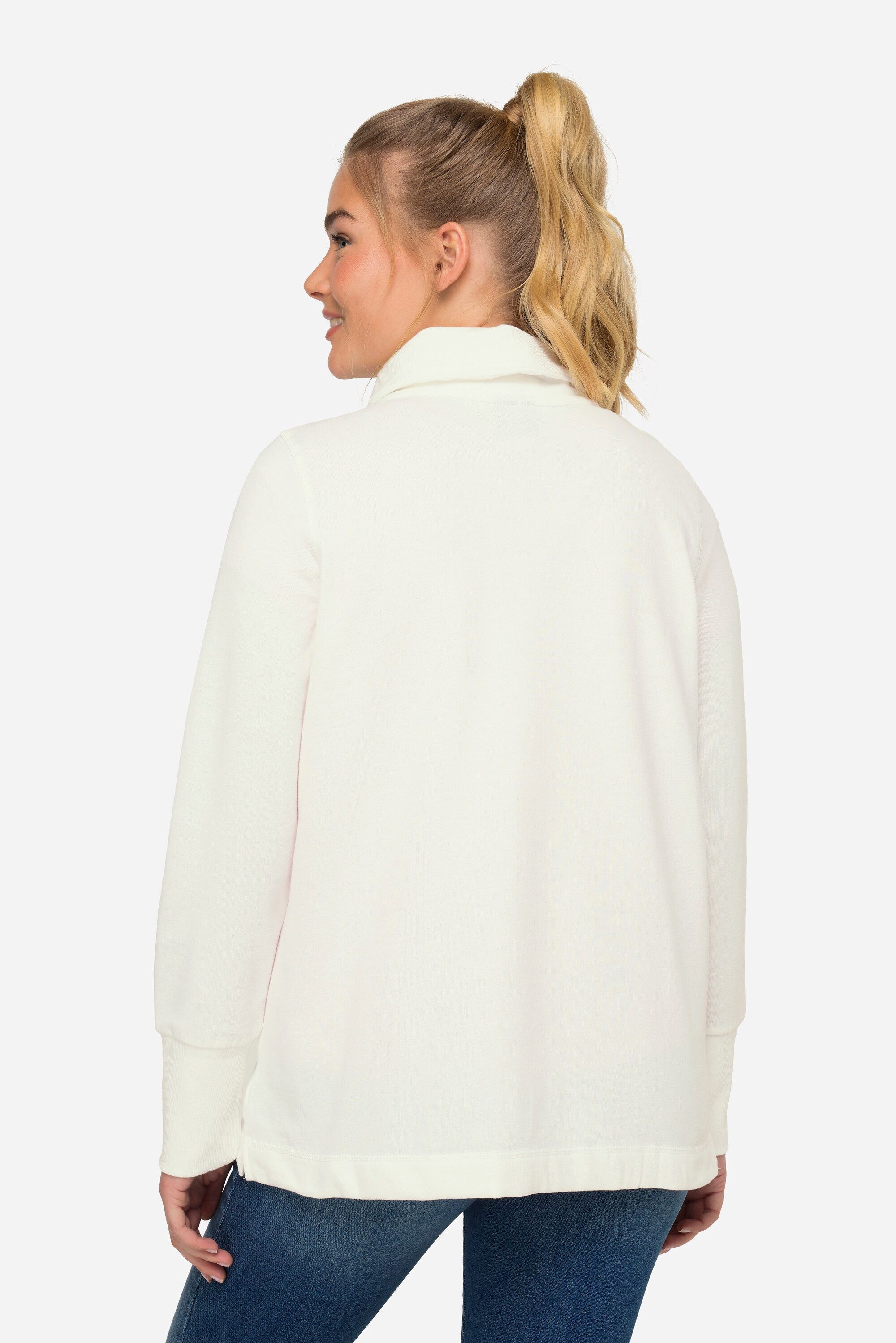 Laurasøn Sweatjacke Sweatjacke Stehkragen Zipper Langarm