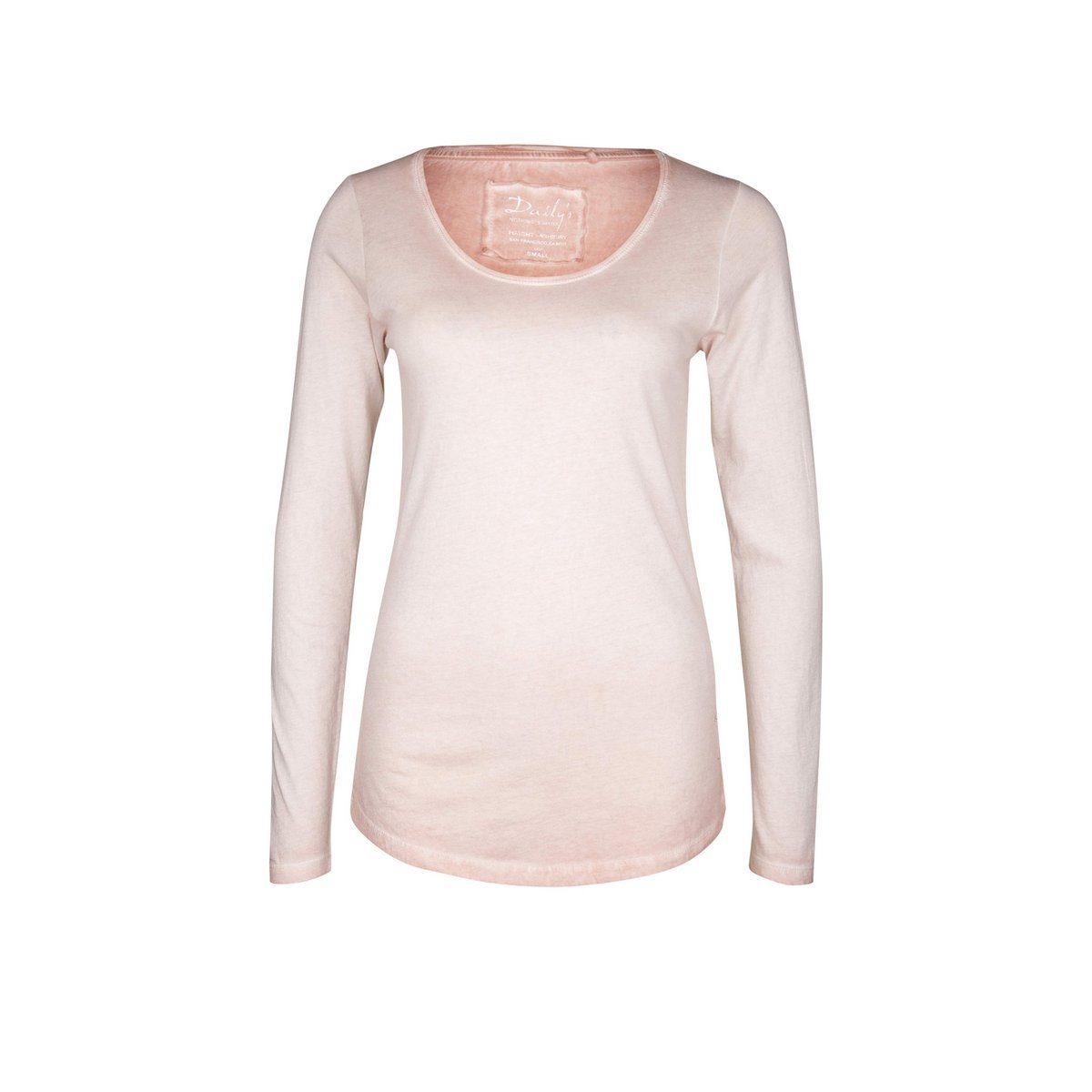 DAILY´S Langarmshirt Rosa regular (1-tlg) | V-Shirts