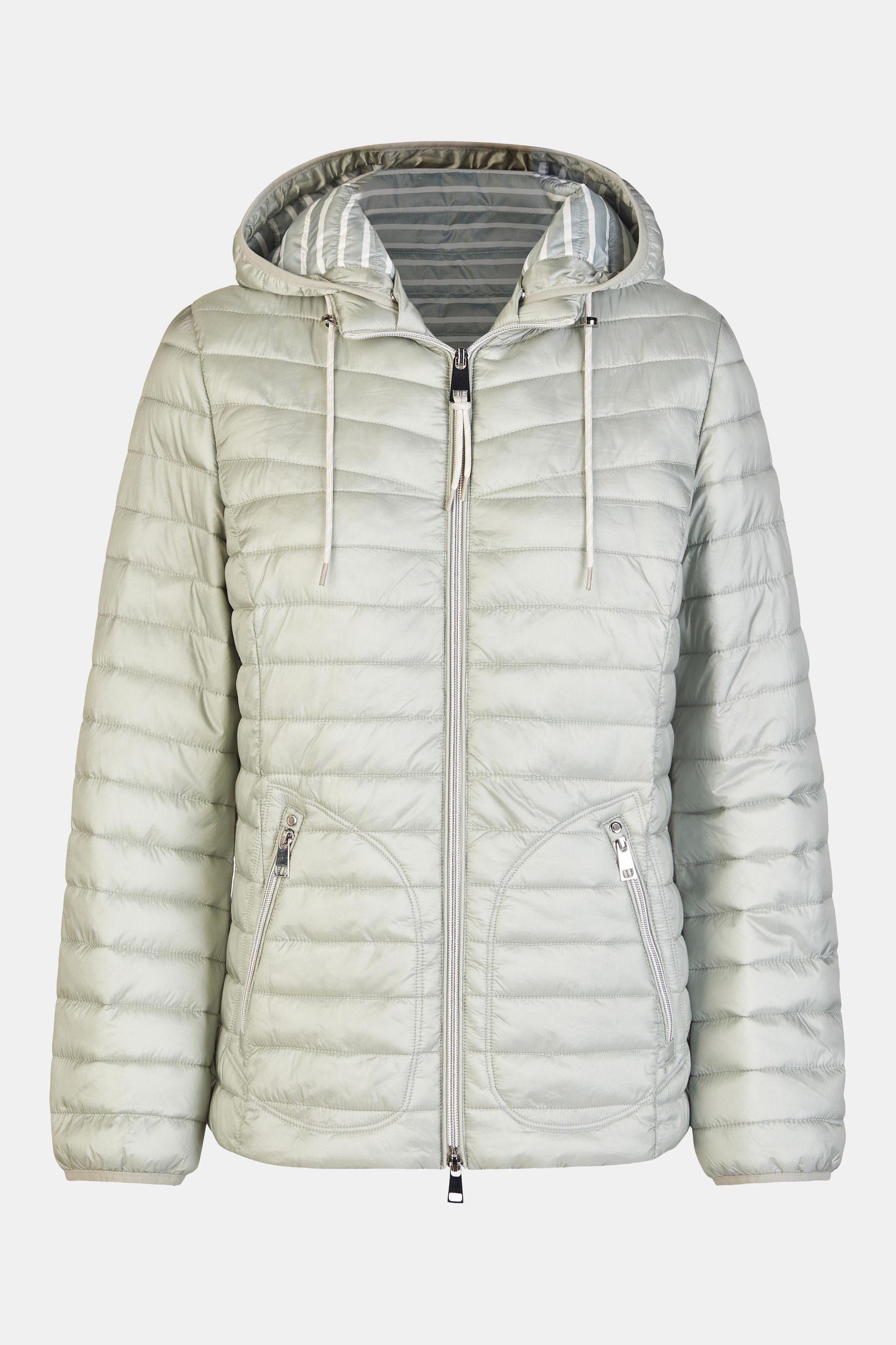 Barbara Lebek Steppjacke leichte Übergangsjacke oder Frühlingsjacke mit abnehmbarer Kapuze