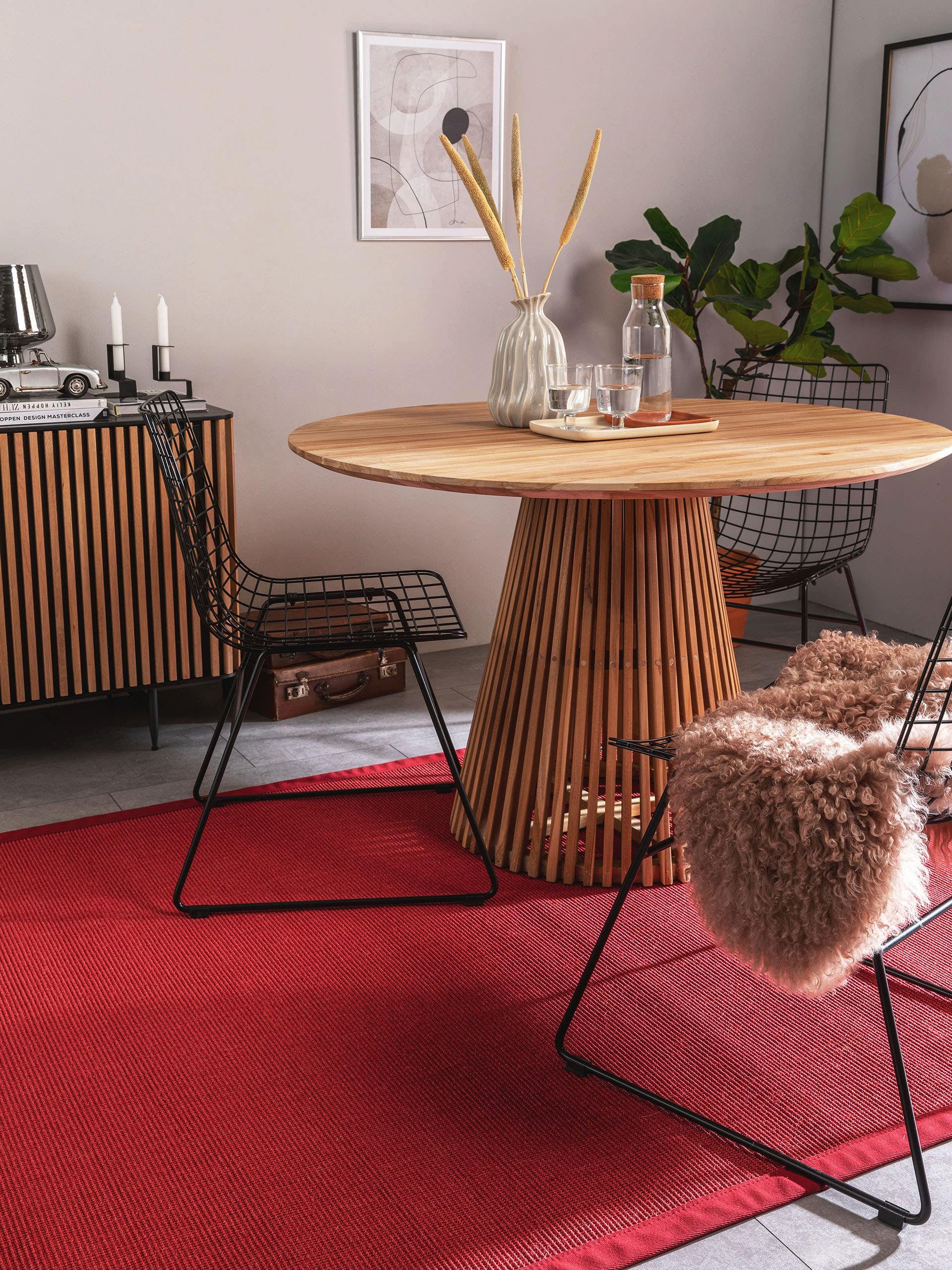 benuta Sisalteppich Sana, rechteckig, Höhe: 5 mm, 100% Sisal Naturfaser, Te günstig online kaufen