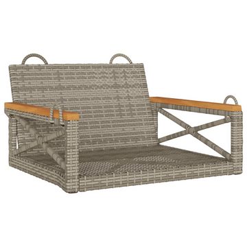 vidaXL Gartenbank Hängesessel Grau 63x62x40 cm Poly Rattan (1-St)