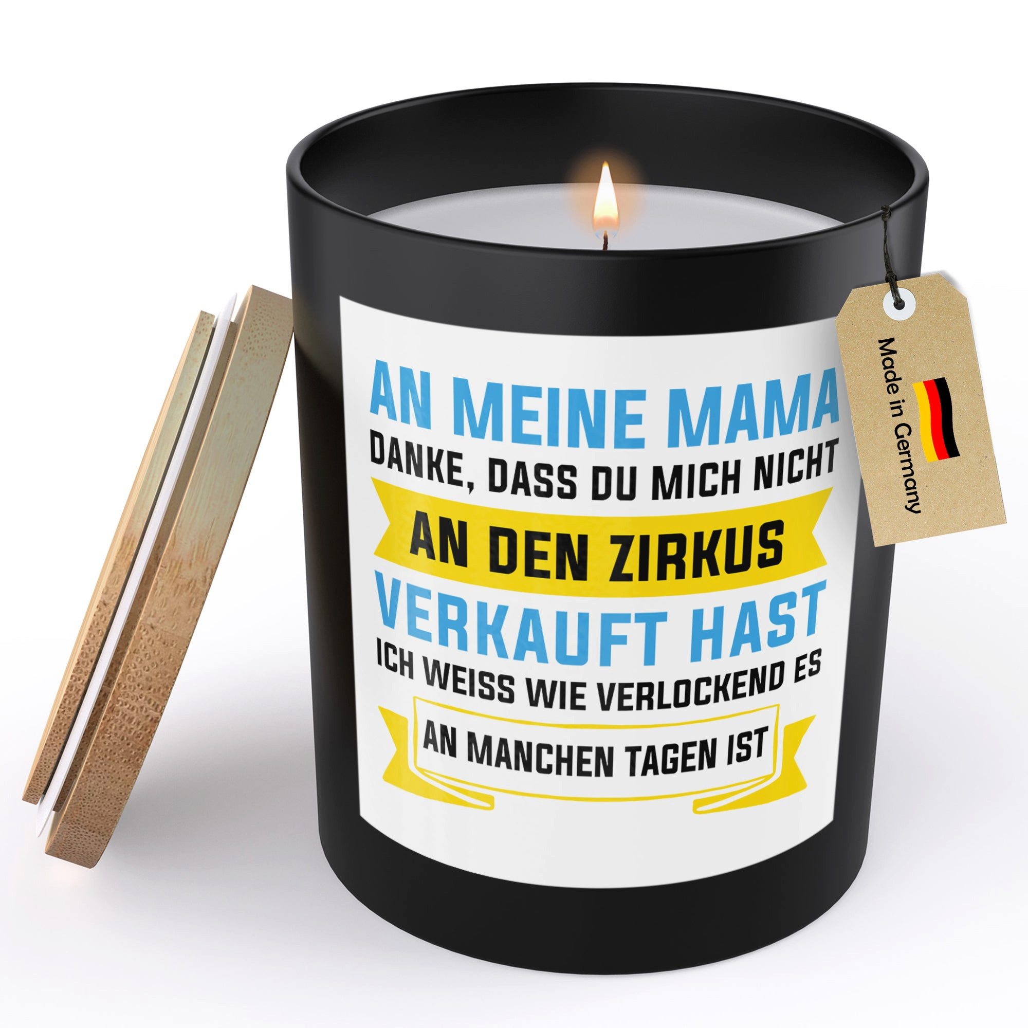 22Feels Duftkerze Deko Mama Geschenk Mutter Muttertag Geburtstag Weihnachten Frauen, MADE IN GERMANY, Europäisches Sojawachs, Handgegossen