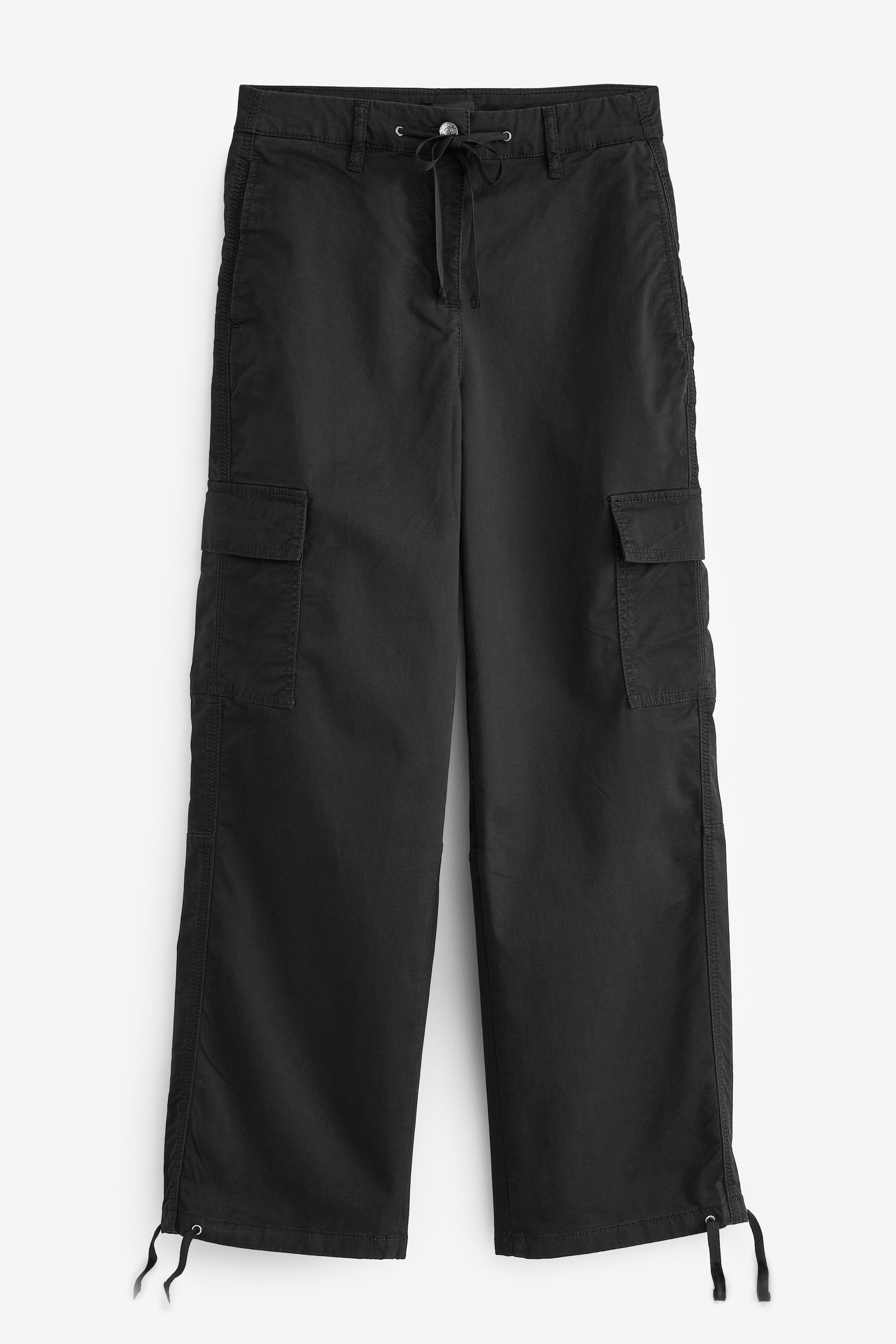 Next Cargohose Cargohose Fallschirm (1-tlg) Black