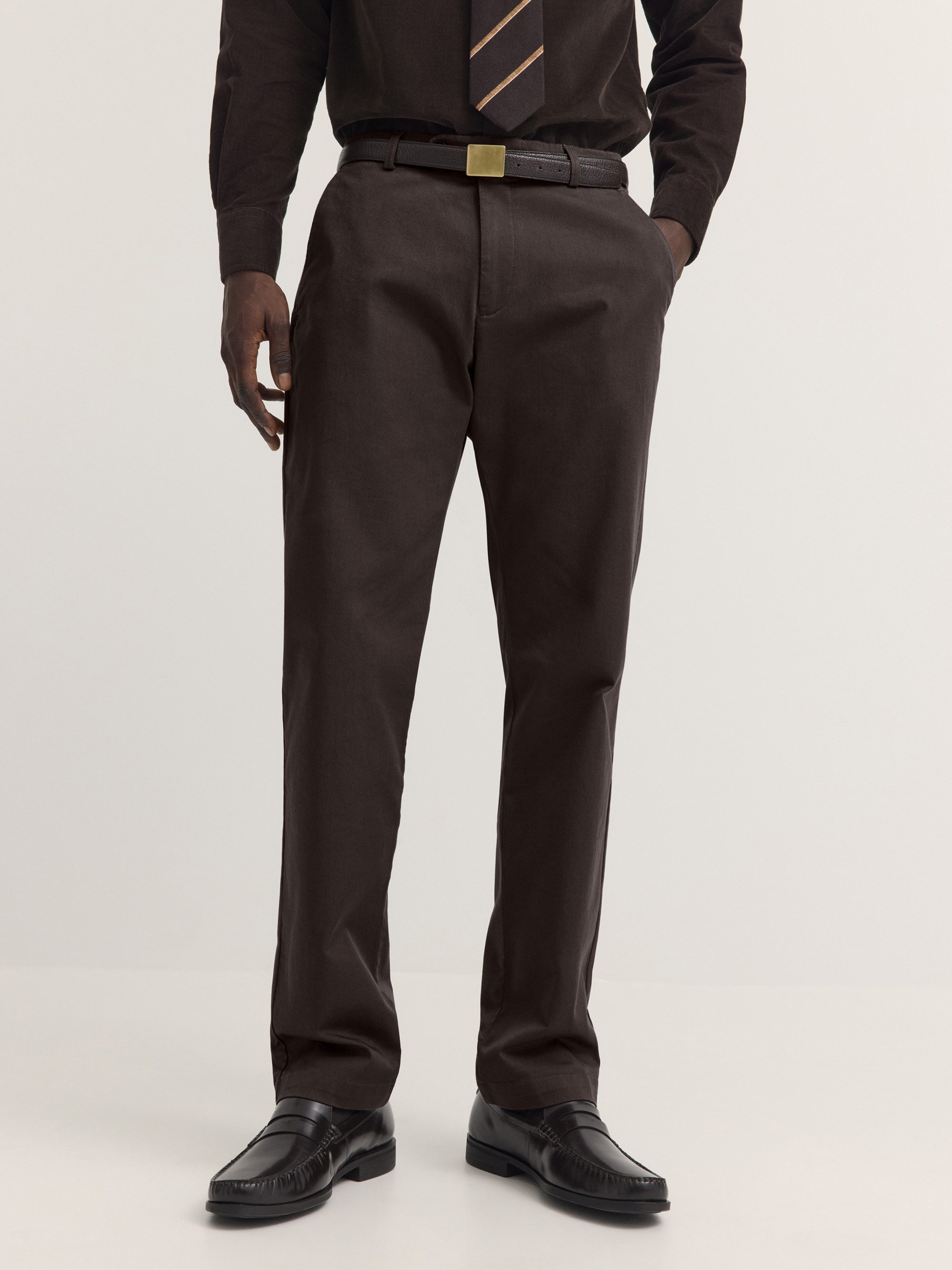 bugatti Chinohose Regular Fit Regular Fit Baumwoll-Twill Summer Touch