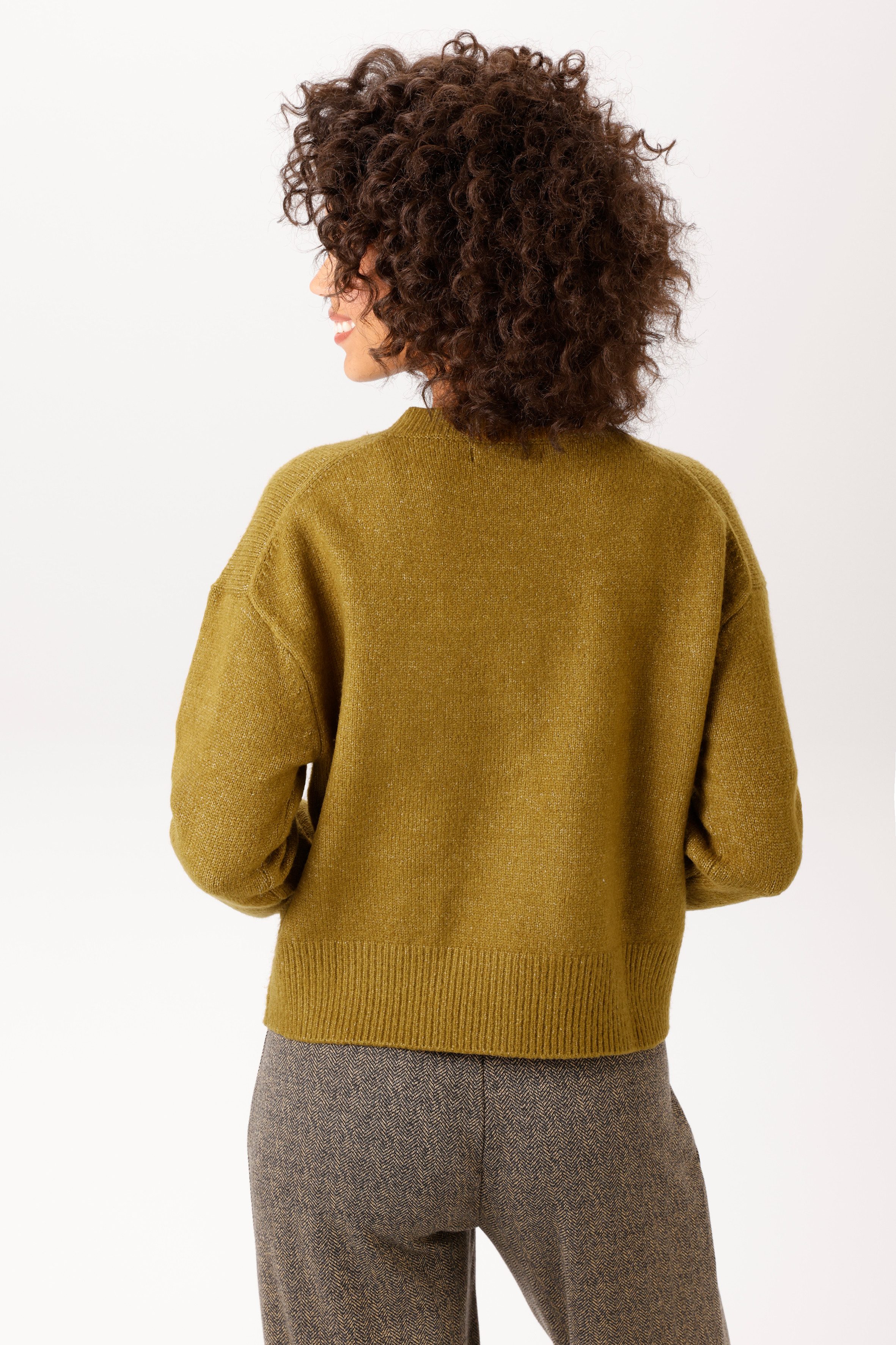 Aniston CASUAL Strickjacke aus effektvollem Melange-Garn – Bild 2 von 5