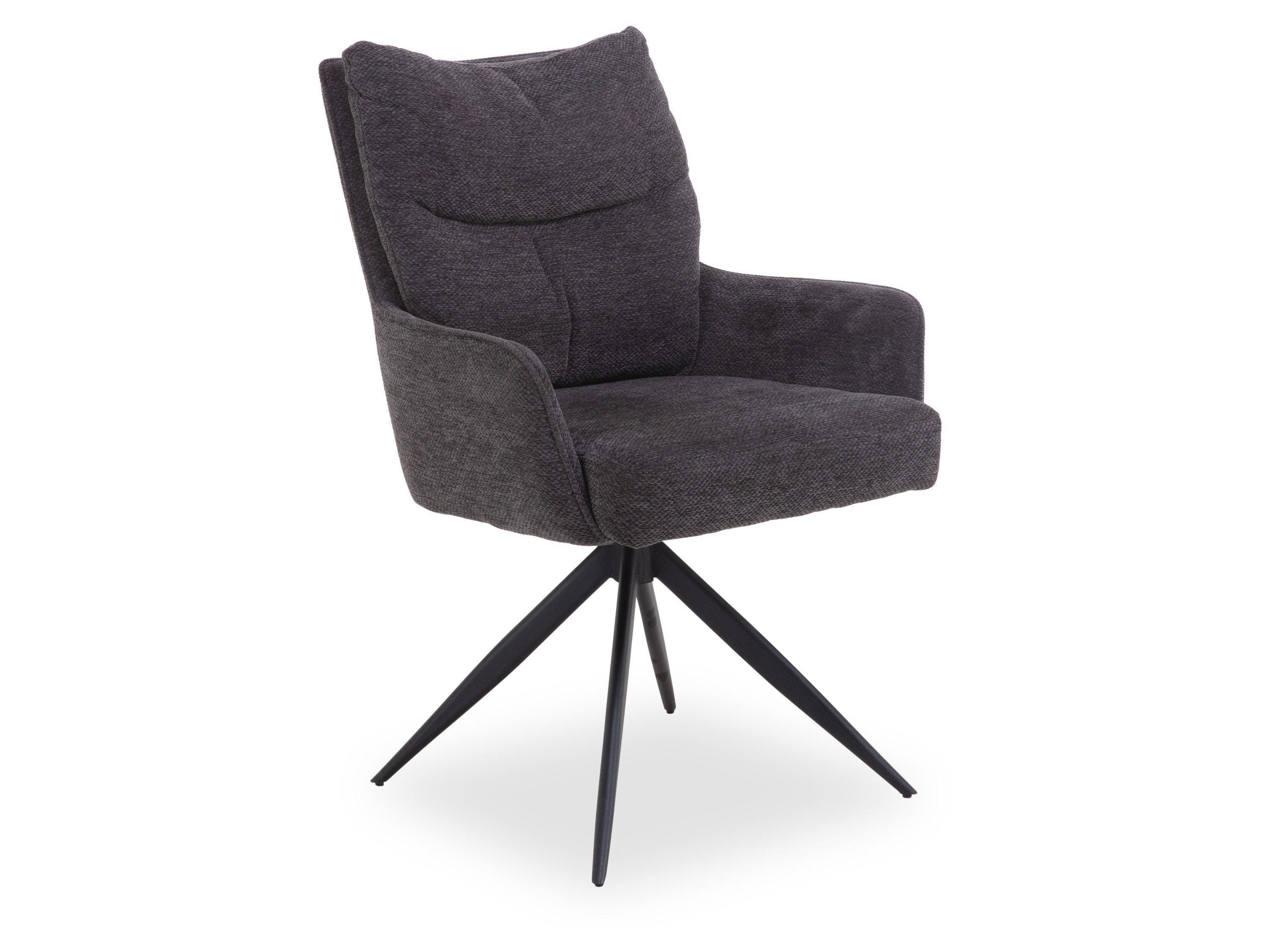 SANSIBAR LIVING Esszimmerstuhl Polsterstuhl SANSIBAR PRISCILLA BHT 68x89x59 cm grau Esszimmerstuhl