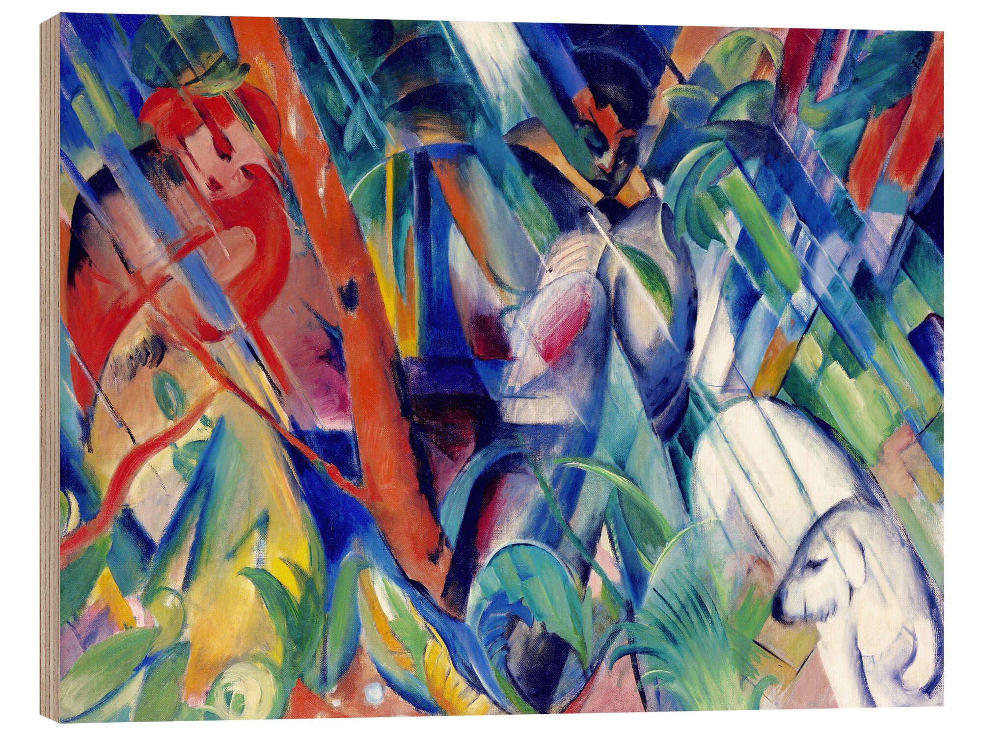 Holzbild Franz Marc