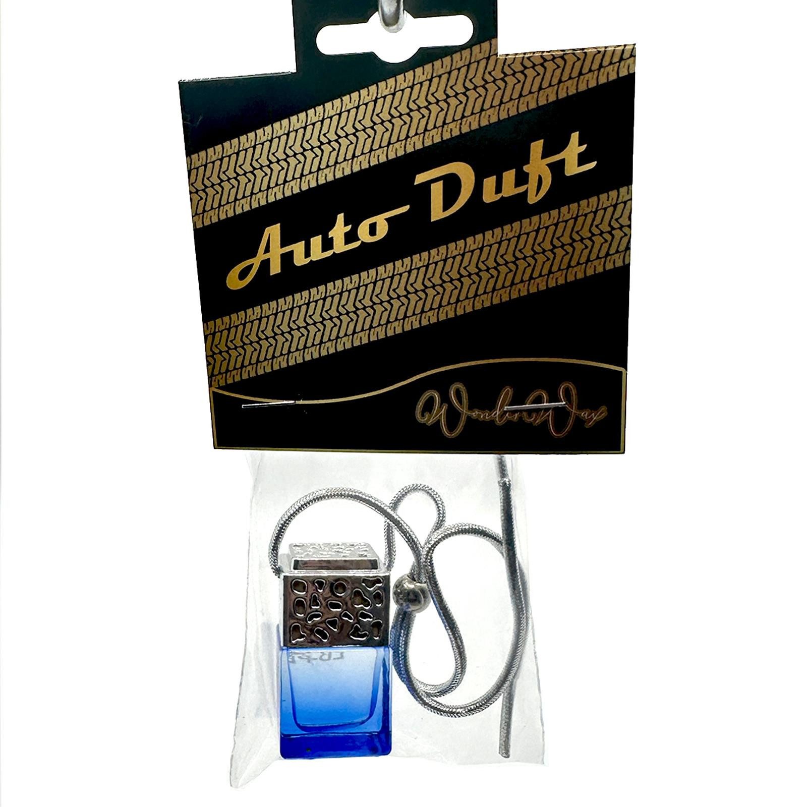 WonderWax Raumduft WonderWax® Auto Duft Quadratisch blau-gold 8 ml (Würzige Aprikosenmarmelade), Duftrichtung: Würzige Aprikosenmarmelade