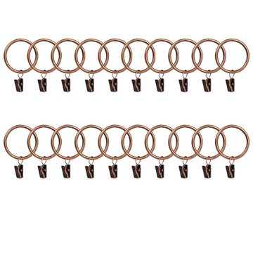 Gardinenring Metall Vorhang-Clips,dekorative Gardinenstangenclips,Kleiderbügelringe, Lubgitsr, (20-St)