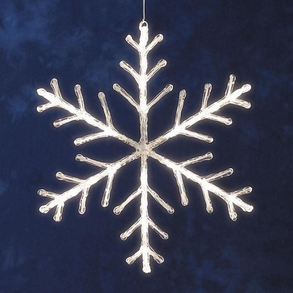 KONSTSMIDE LED Fensterbild 4440-103 LED Acryl Schneeflocke 40x40cm warmweiß günstig online kaufen