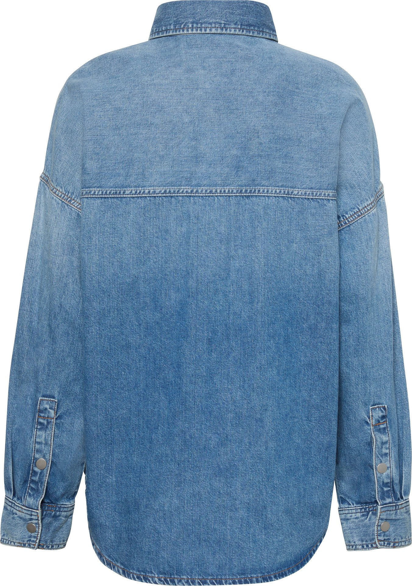 Calvin Klein Jeans Hemdbluse RLXD LNN DNM SHRT DY Mit Rundhalsausschnitt günstig online kaufen