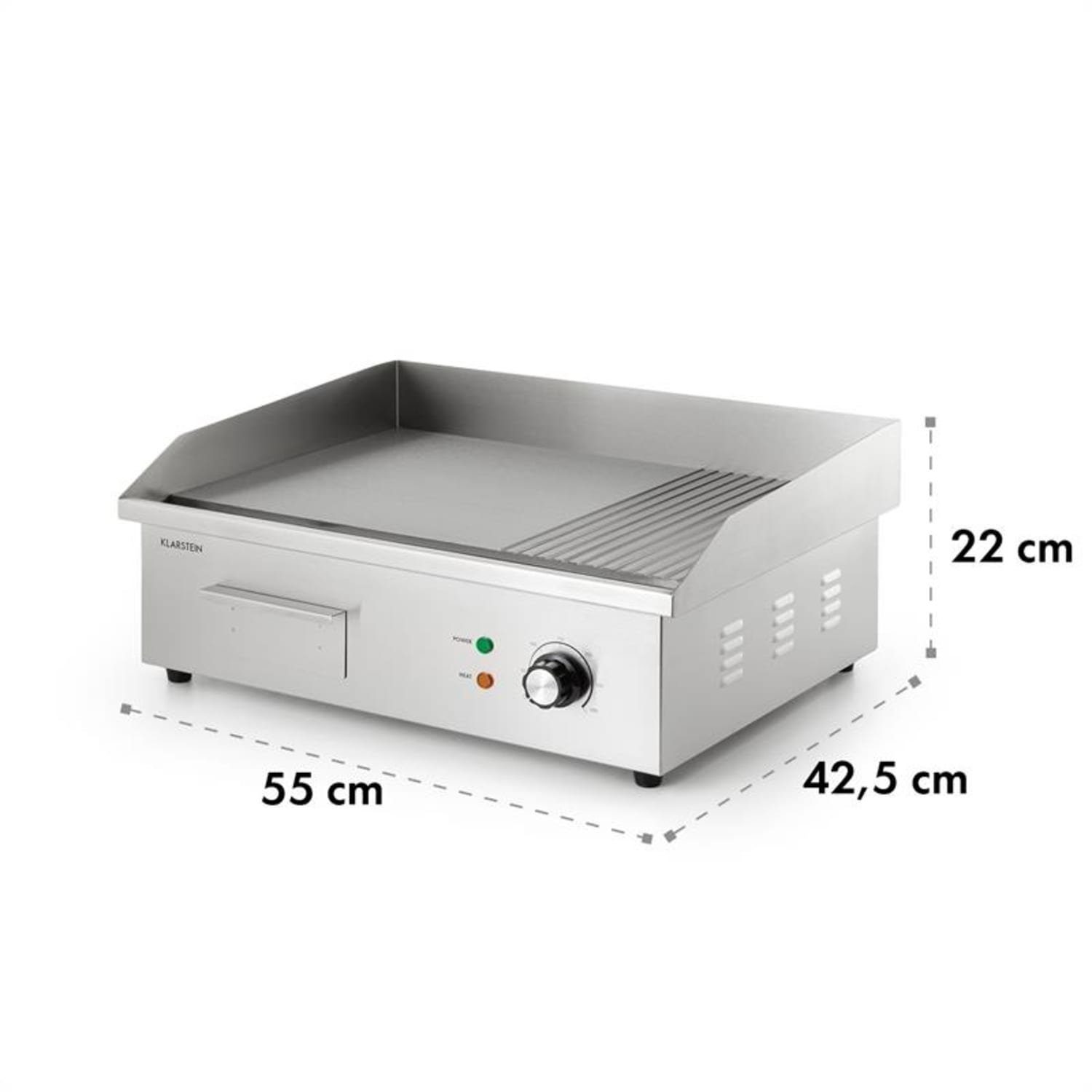 Klarstein Kontaktgrill Grillmeile 3000GR, 3000 W