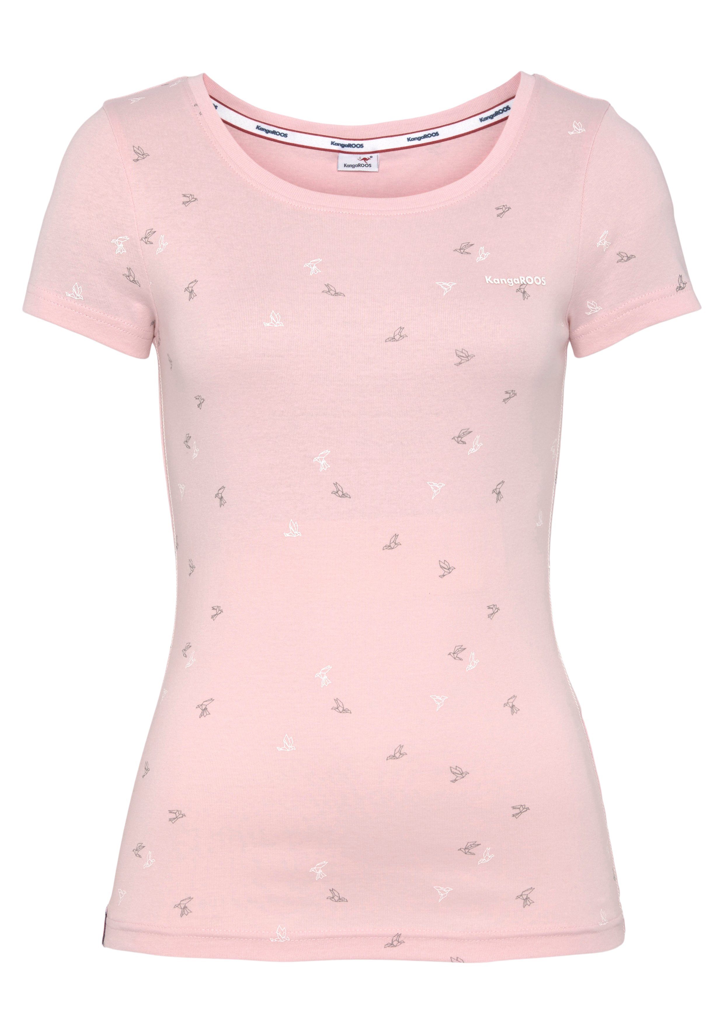 KangaROOS T-Shirt Kurzarm, sehr figurbetont, aus 100% Baumwolle. Reduzierter Preis € 13,99. Unverbindliche Preisempfehlung € 19,99
