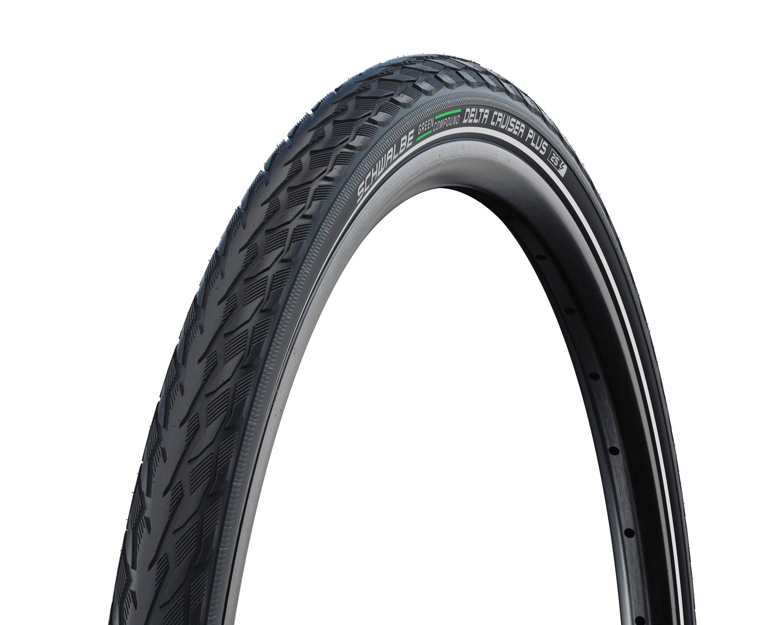Schwalbe Fahrradreifen Schwalbe Delta Cruiser Plus 28 x 1.75 - 47-622 Green Compound Reifen