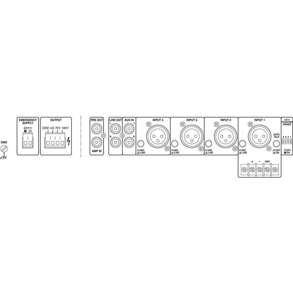 Monacor ELA-Verstärker PA-900 Verstärker