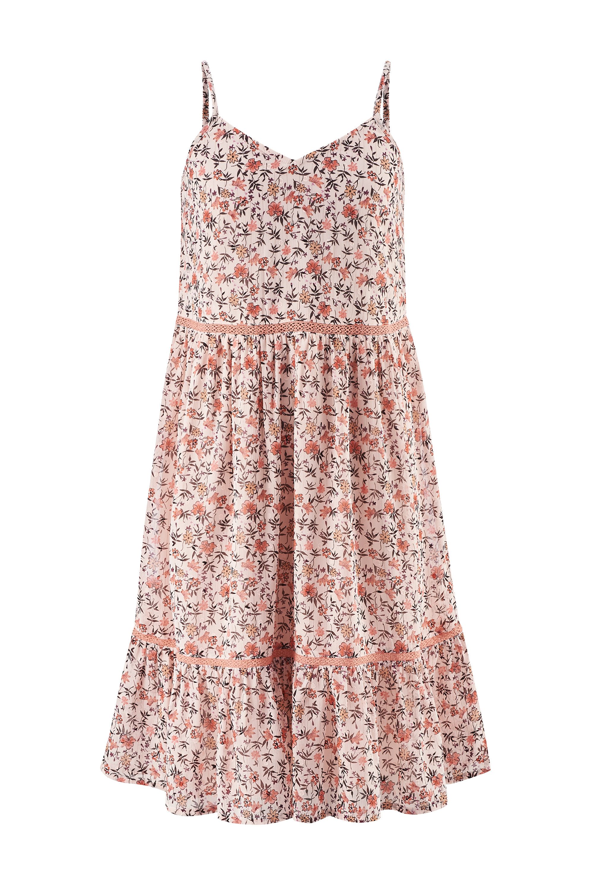 happy girls Trägerkleid im sommerlichen Blüten-Alloverprint