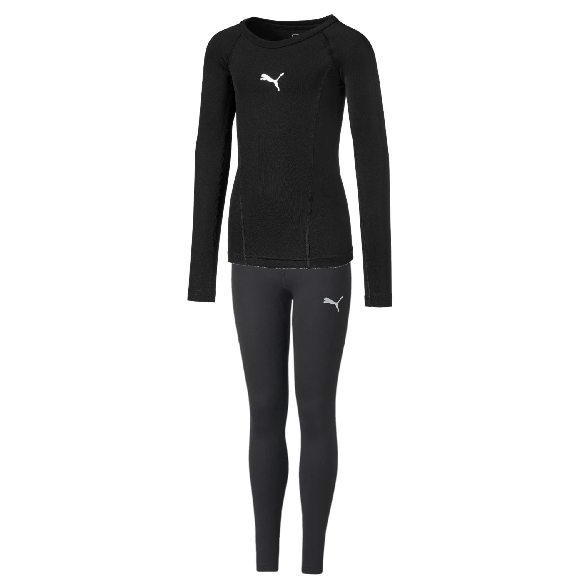 PUMA Unterziehshirt Puma Kinder Unterwäsche Set Liga Baselayer 655921+655945