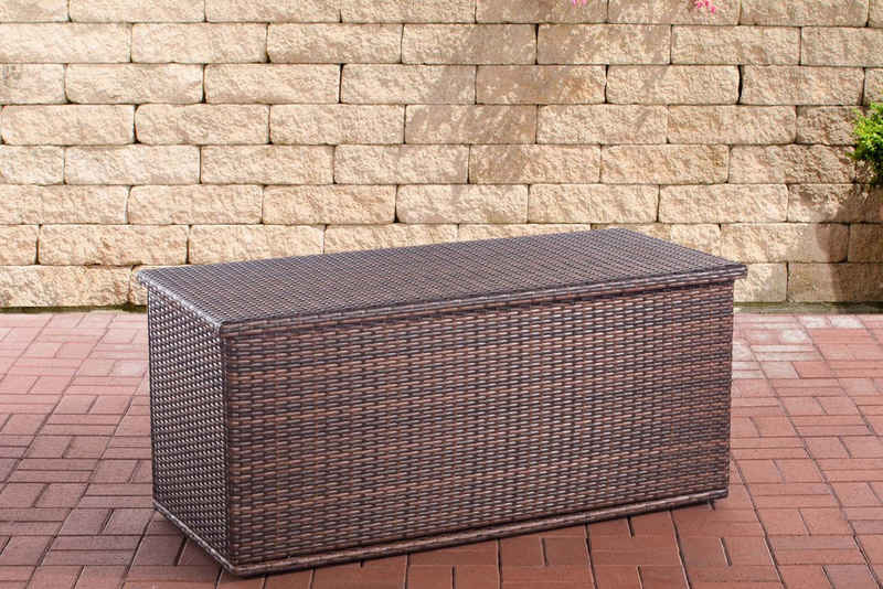 CLP Auflagenbox Comfy, Polyrattan, Gartentruhe für Kissen & Auflagen