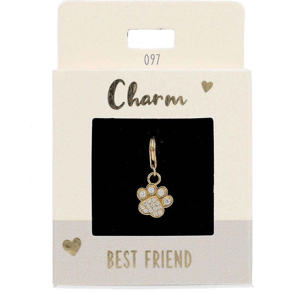 Depesche Charm-Armband DEPESCHE Charm Express yourself Pfote gold