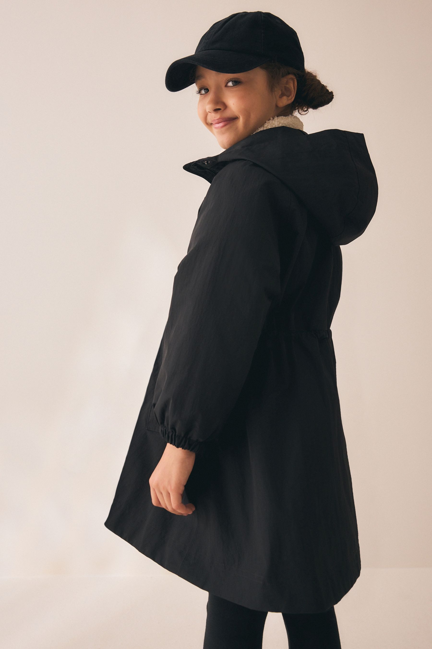 Next Regenjacke Wasserdichte Regenjacke mit Rockdetail (1-St) – Bild 4 von 4
