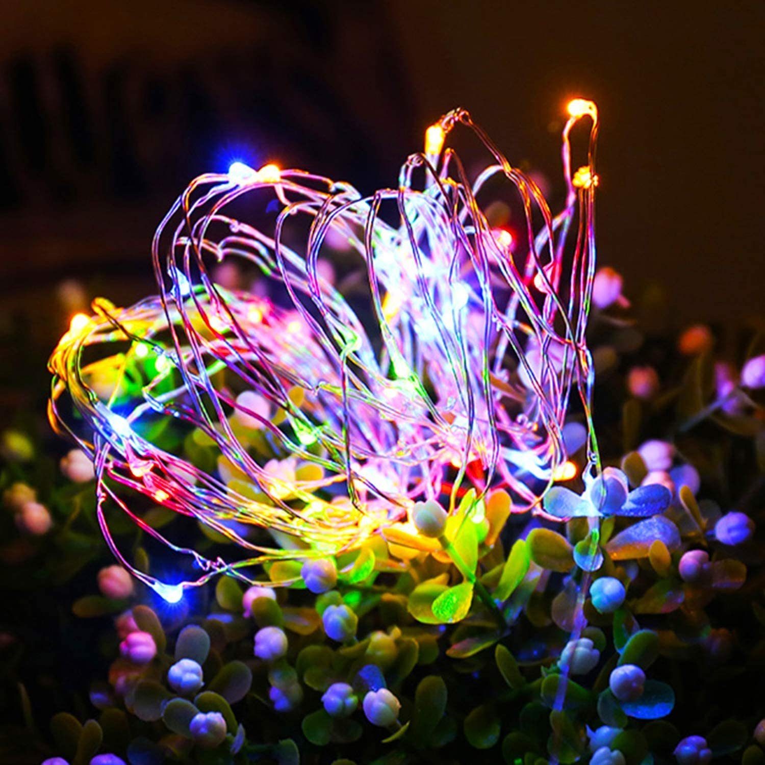 Party Kupferdraht LED Dedom Garten, Solar-Lichterketten, Baum, bunt Lampe, für M 7/12 LED Geeignet Solarleuchte Lichter, Hochzeit, 50/100