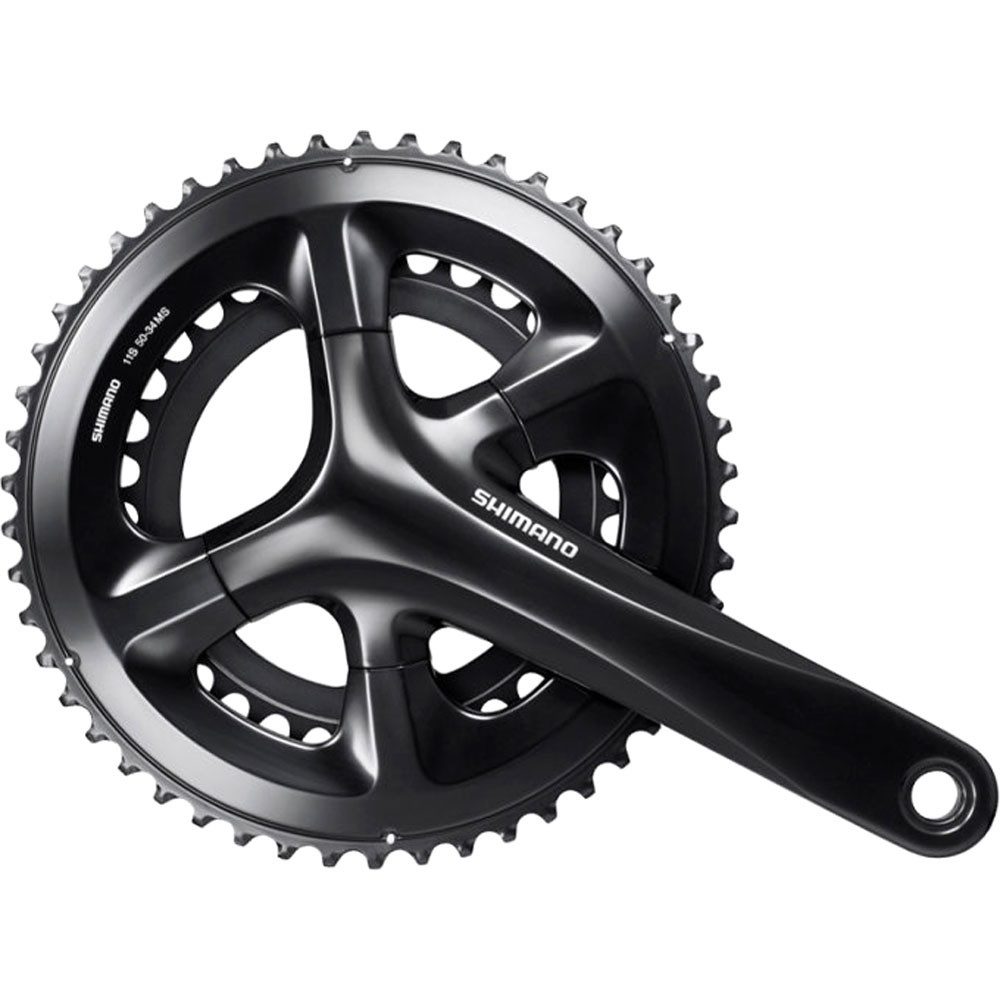 Fahrradkurbel SHIMANO Kurbelgarnitur Road FC-RS510 165mm 50-34Z. 2x11f. schwarz Fahr
