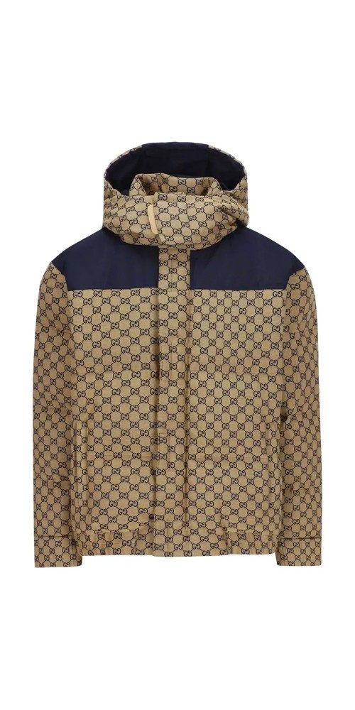 Winterjacke Gucci Logo Print Jacke Herren