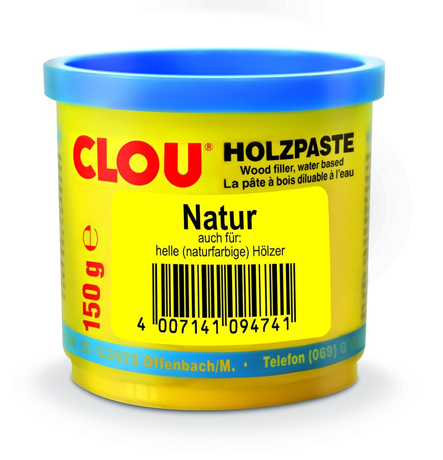 CLOU Spachtelmasse CLOU Holzpaste 1 Natur Wasserverdünnbar 150g