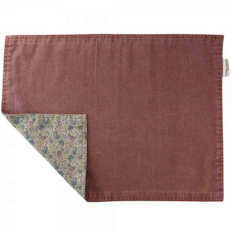 LAURA ASHLEY Tischdecke Platzset Daniela Oxblood