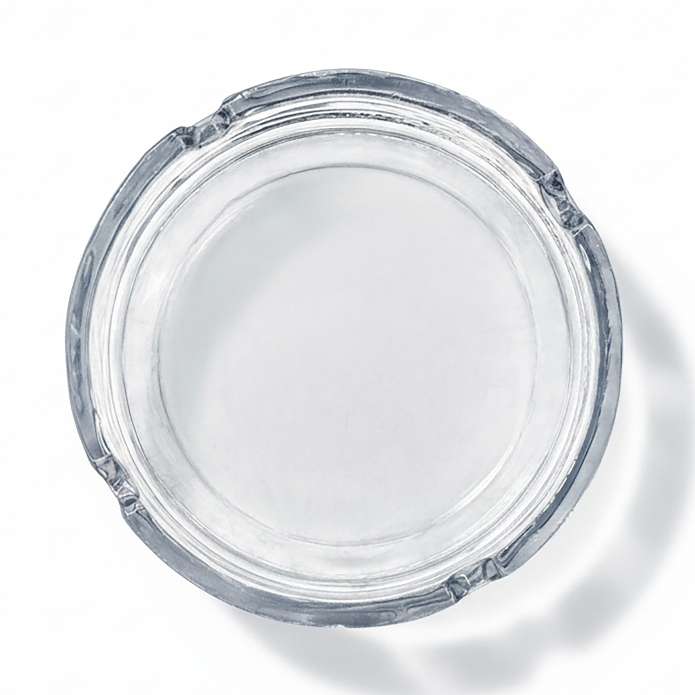 Spetebo Aschenbecher Glas Aschenbecher rund ca. 10cm - 6 Stück, Klassischer Tisch Ascher aus Klarglas