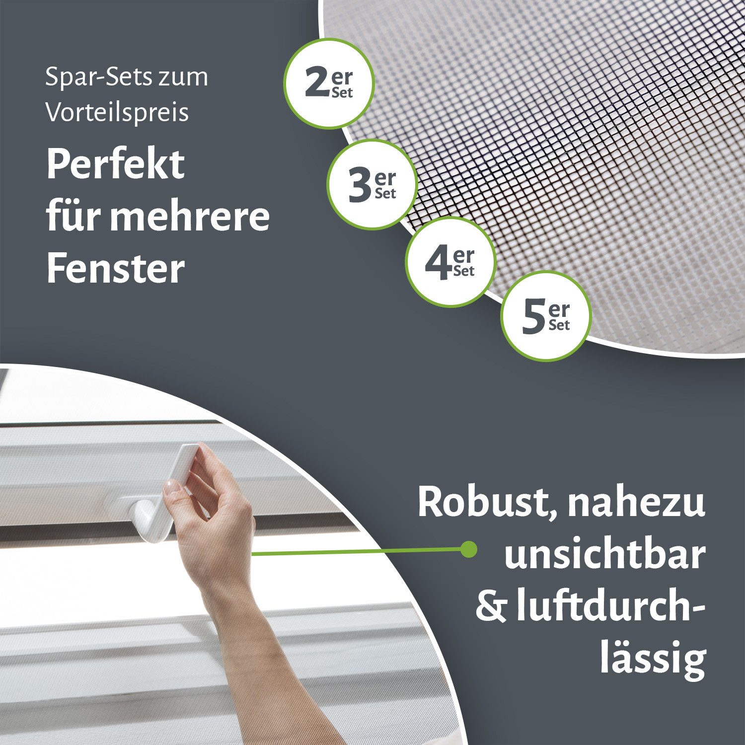 empasa Insektenschutz-Fensterrahmen Dachfenster, (1-St), Fliegengitter mit Klettband und Reißverschluss – Bild 4 von 5