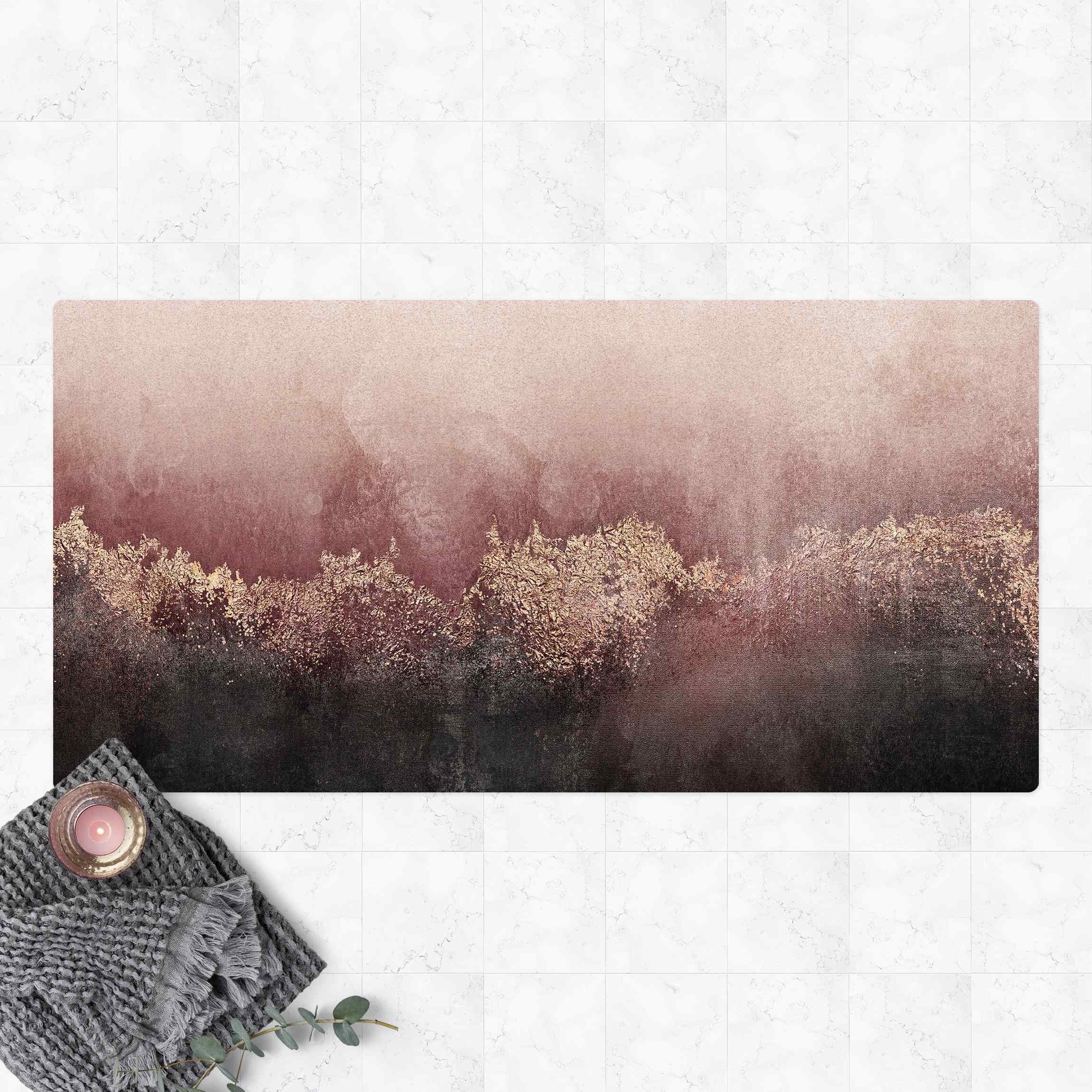 Bilderdepot24 Läufer Teppich Kork Flur Küche Muster Abstrakt funktional modern funktional