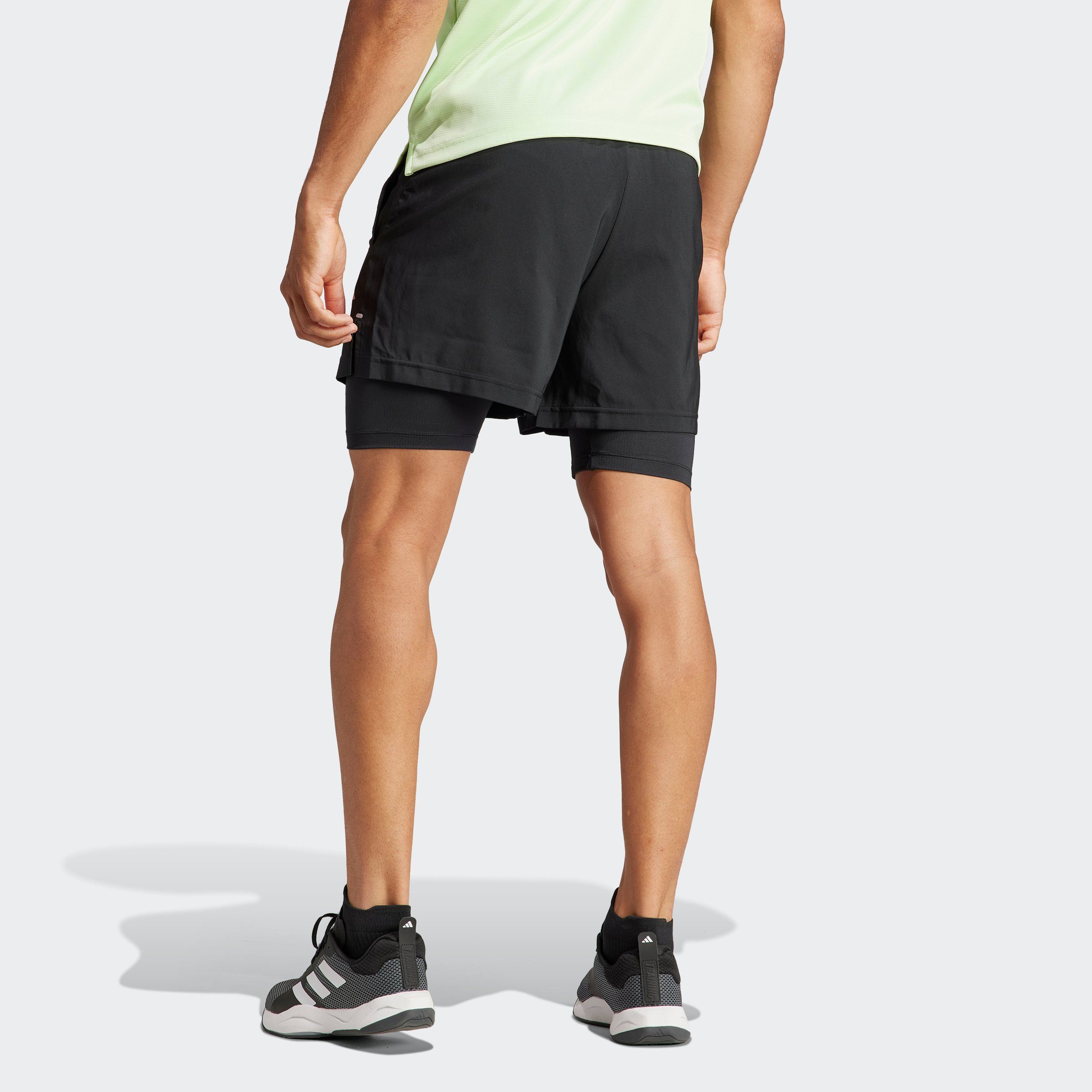 black adidas Performance GYM+ 2in1 WV S Shorts (1-tlg)