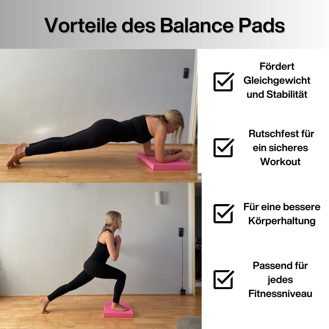 Winch Balancekissen Balance Pad PREISSIEGER für Gleichgewichts- & Muskeltraining + SET, Trainingskissen für Tiefenmuskulatur & Rehabilitation