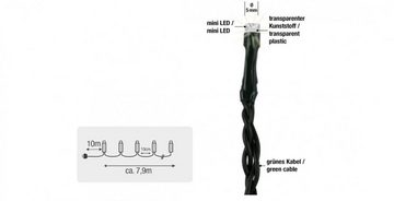 Hellum LED-Lichterkette LED-Lichterkette 80 BS weiß/grün außen