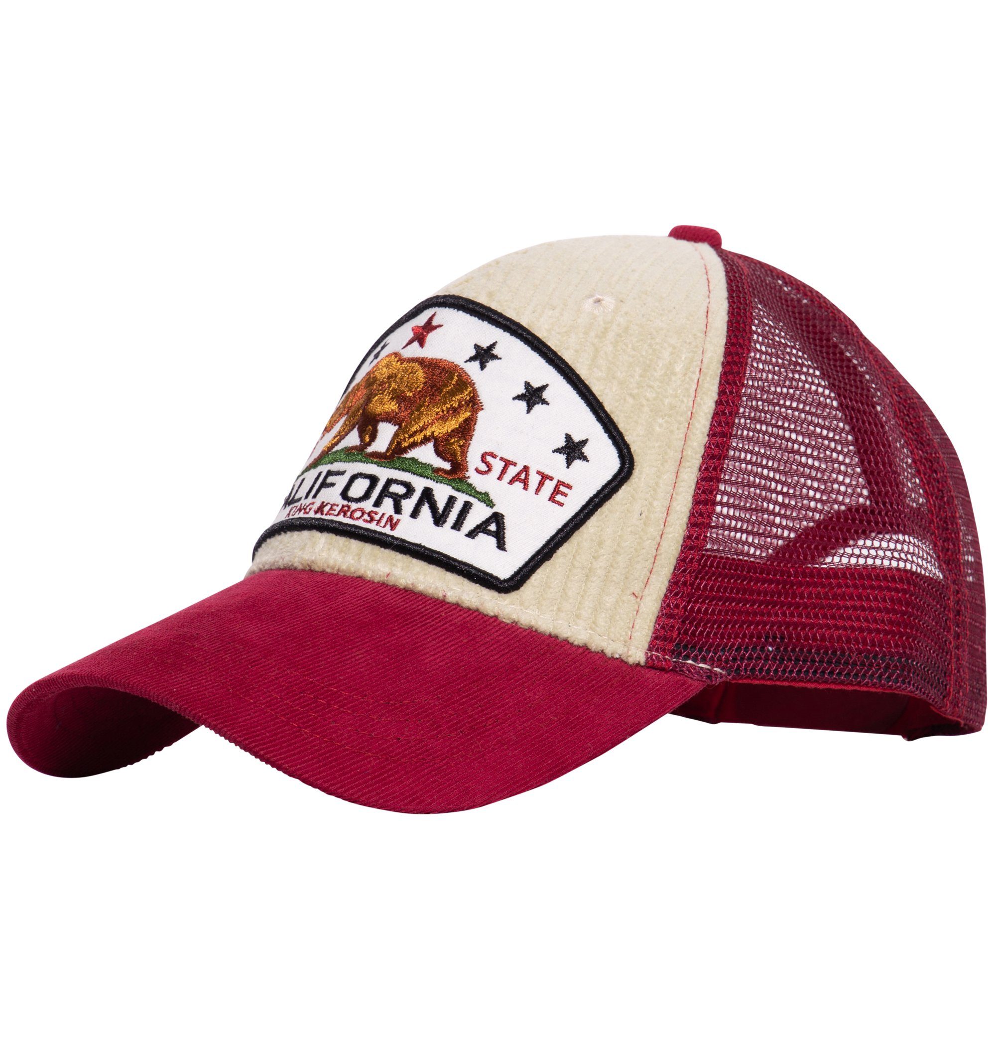 KingKerosin Trucker Cap California Bear (1-St) mit Cord