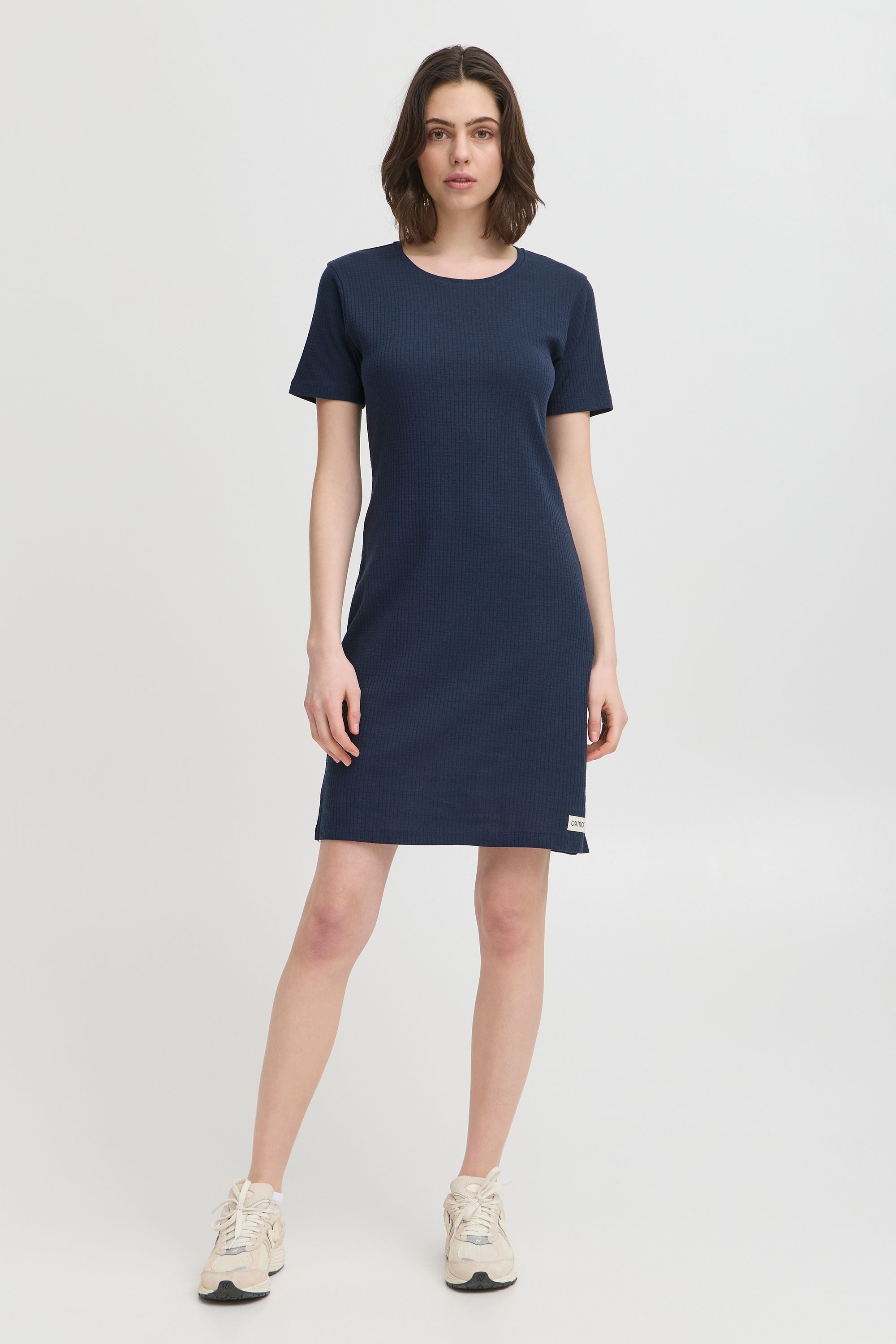 OXMO Midikleid OXPimatta Basic T-Shirt Kleid