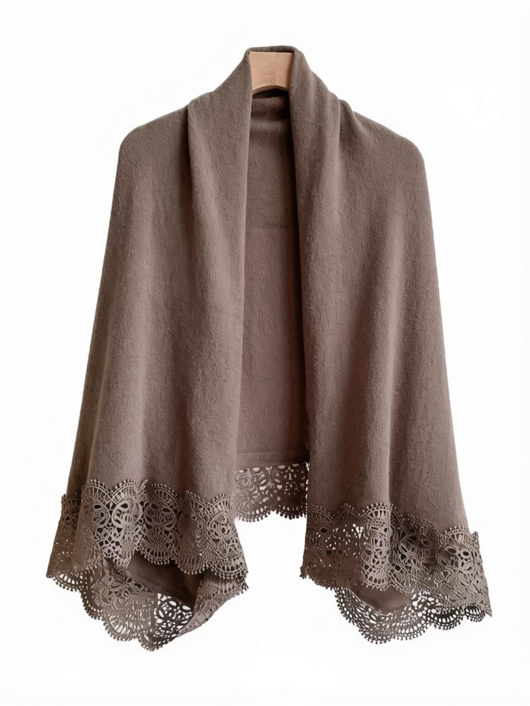 nsihing Strickjacke Große- Elegantes Spitzen-Tuch,für Hochzeiten, Dates und Pendeln