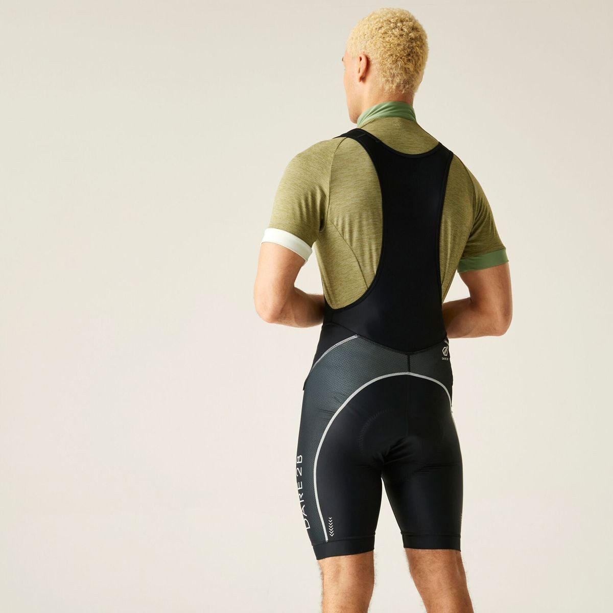 Dare2b Fahrradhose Ecliptic Bib Shrt Men Innovative Fahrradhose mit Gel-Kissen, Coolmax-Technologie und