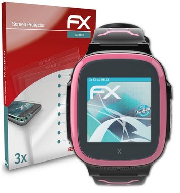 atFoliX Schutzfolie Displayschutzfolie für XPlora X5 Play, (3 Folien), Ultraklar und flexibel