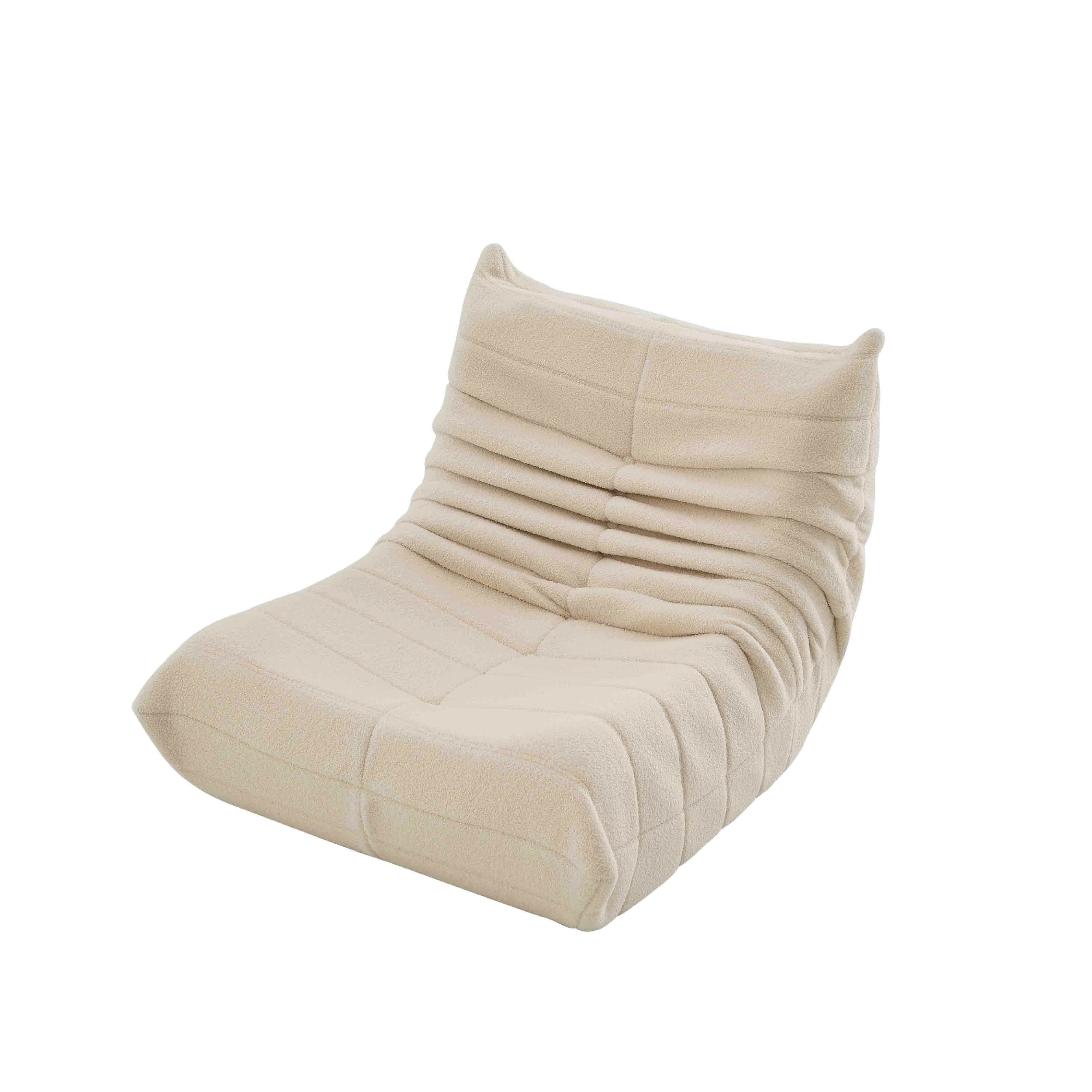 OKWISH Sitzsack Sofa Einzelsofa,Wohnzimmer Sofa (Teddyfleece+Schaumstoff günstig online kaufen