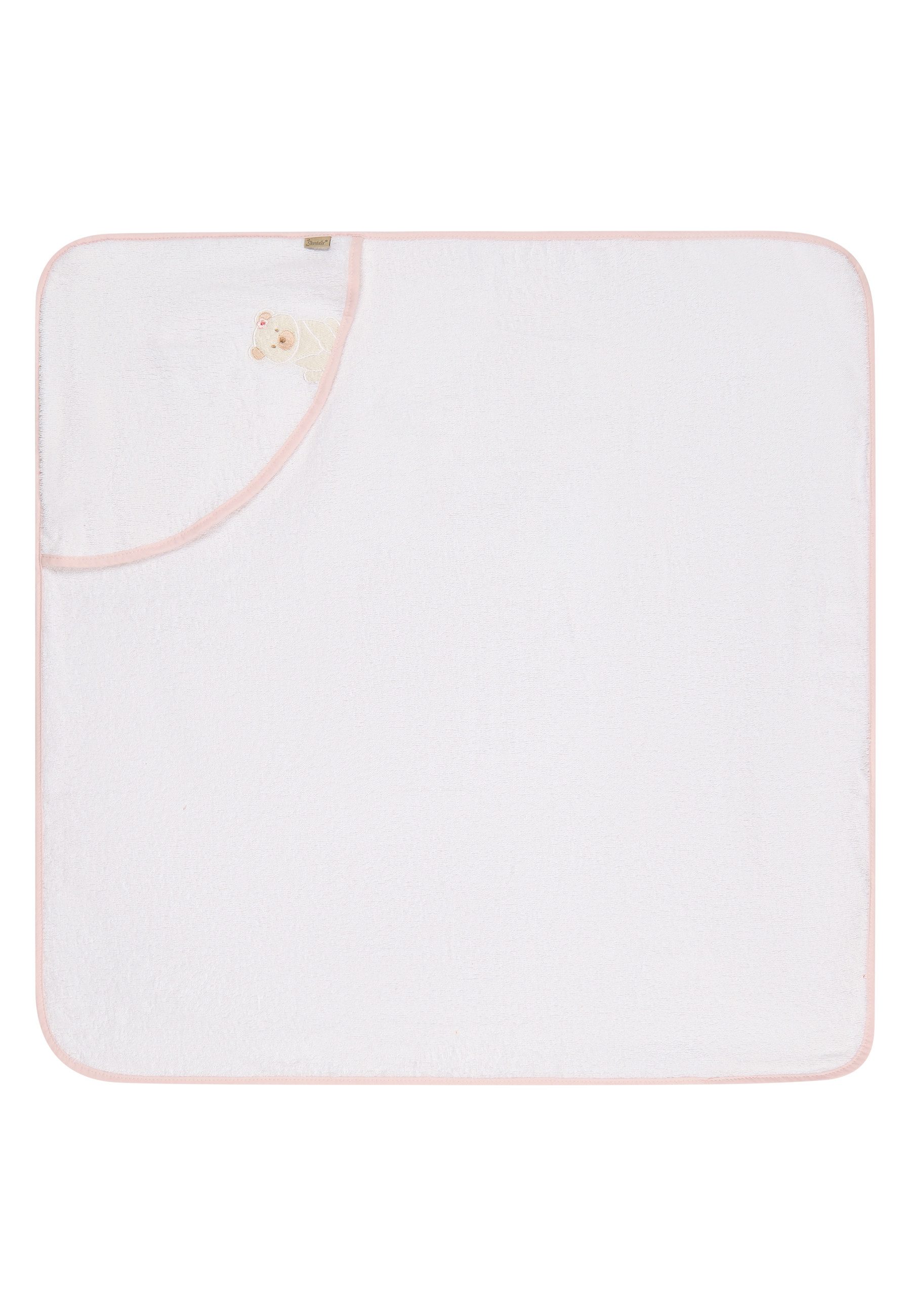 Sterntaler® Badetücher Kapuzenbadetuch 80x80 cm BÄR Betty, Frottee (1-St), Kapuzenbadetuch 80x80cm, aus weichemFrottee, mit süßer Applikation