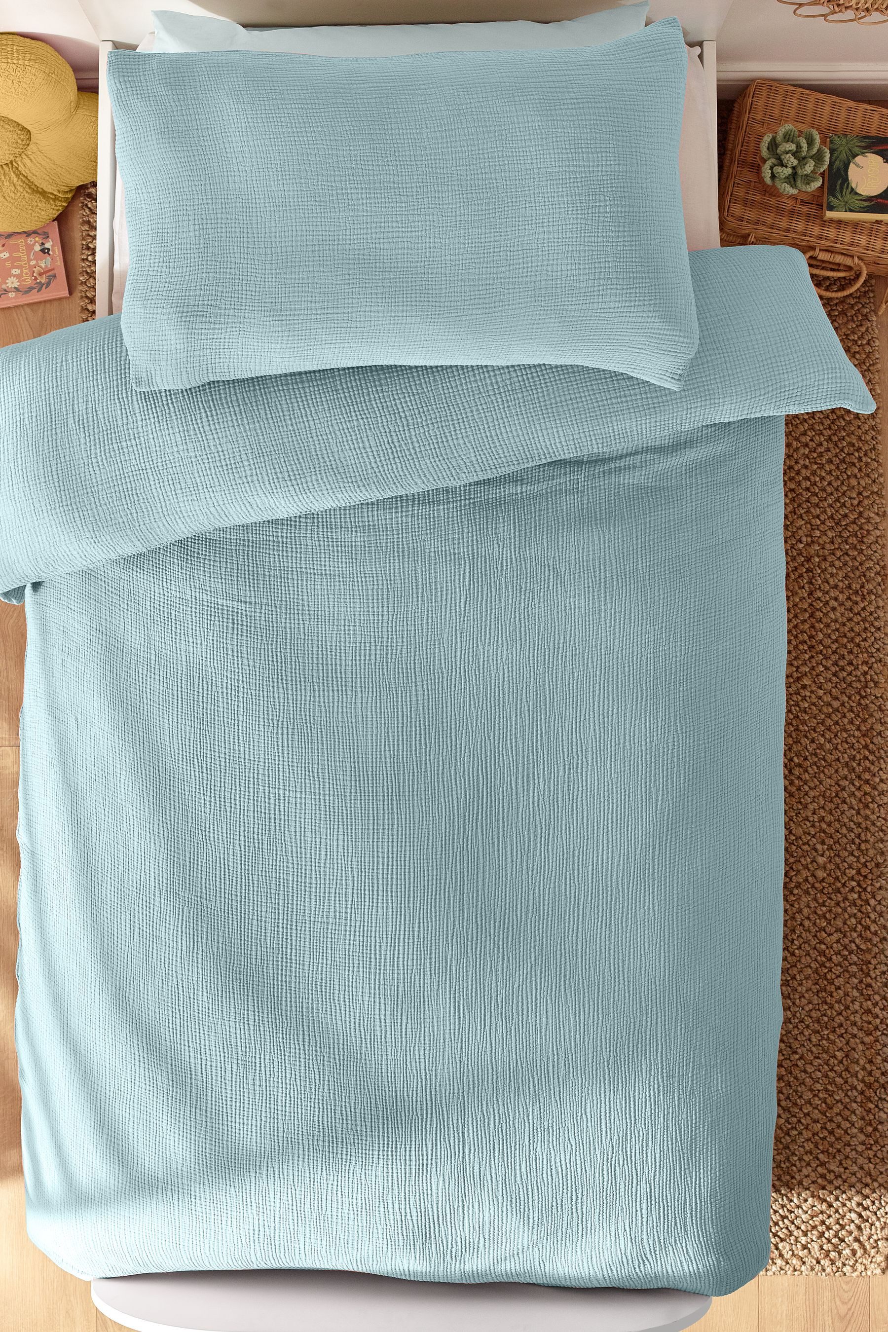 Next Bett-Set Bettwäsche Musseline Knitteroptik 100 % günstig online kaufen