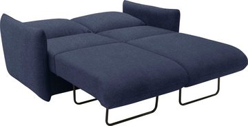 DOMO collection Schlafsofa 700023 Schlaffunktion, Federkern, 2-Sitzer, stabile Liegefläche, Sitzflächen auch einzeln ausklappbar zum Schlafen