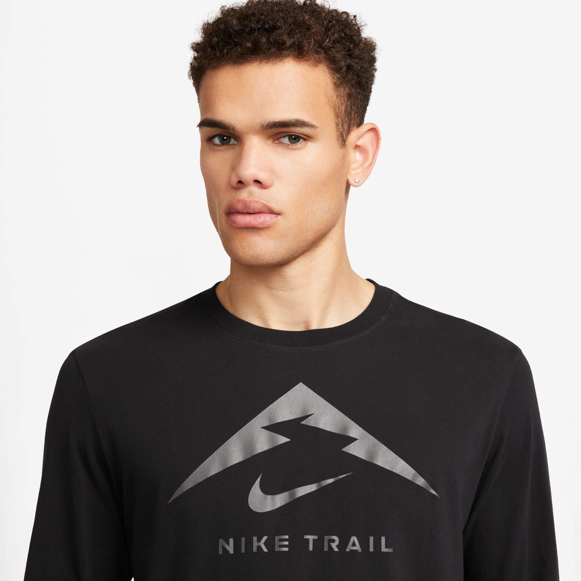 Nike Laufshirt DRI-FIT MEN'S T-SHIRT TRAIL RUNNING LONG-SLEEVE