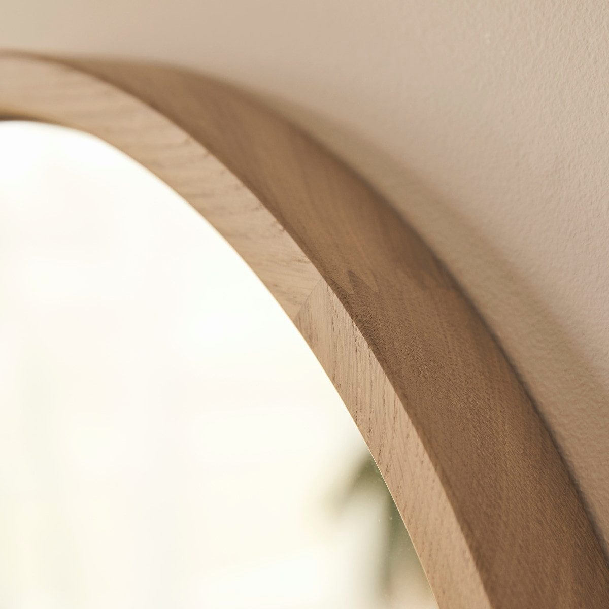 Tikamoon Spiegel Spiegel Fanie aus massivem Eichenholz 50 × 50